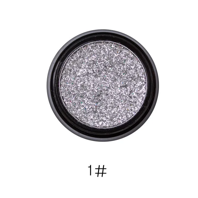LULAA metal glitter Eyeshadow Fashion Make-up  Eye Shadow  Soft Sequins Gorgeous Eye Makeup14 colors for all skin tones