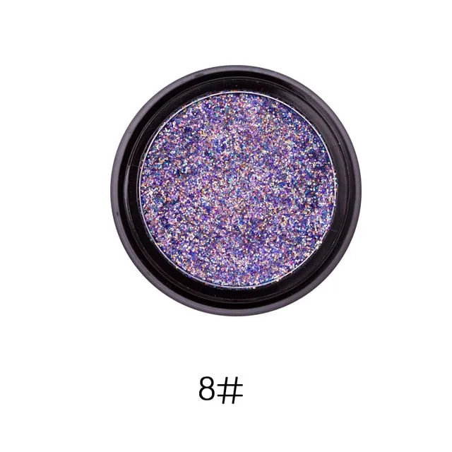 LULAA metal glitter Eyeshadow Fashion Make-up  Eye Shadow  Soft Sequins Gorgeous Eye Makeup14 colors for all skin tones