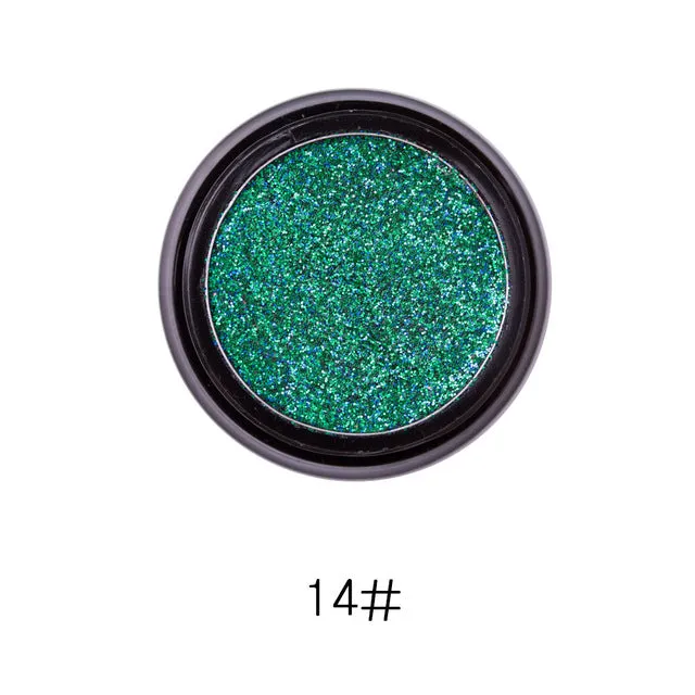 LULAA metal glitter Eyeshadow Fashion Make-up  Eye Shadow  Soft Sequins Gorgeous Eye Makeup14 colors for all skin tones