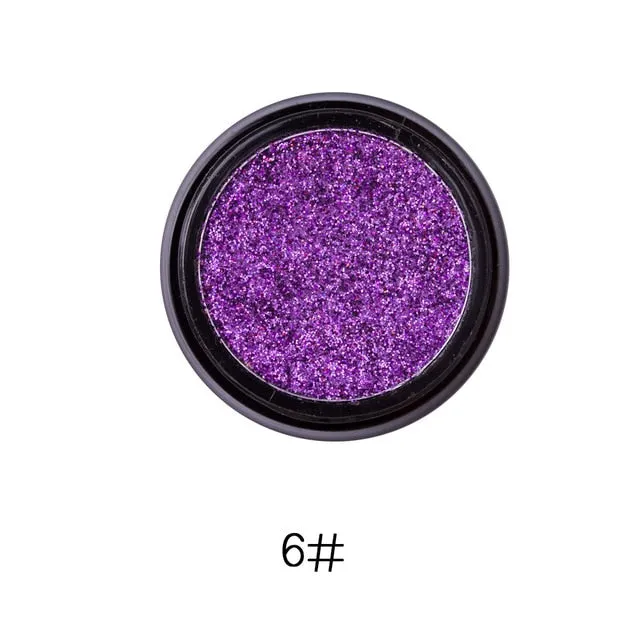 LULAA metal glitter Eyeshadow Fashion Make-up  Eye Shadow  Soft Sequins Gorgeous Eye Makeup14 colors for all skin tones