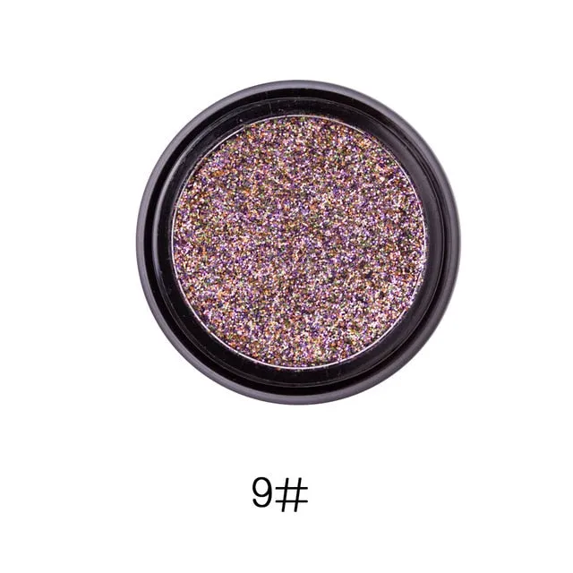 LULAA metal glitter Eyeshadow Fashion Make-up  Eye Shadow  Soft Sequins Gorgeous Eye Makeup14 colors for all skin tones