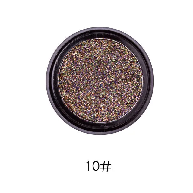 LULAA metal glitter Eyeshadow Fashion Make-up  Eye Shadow  Soft Sequins Gorgeous Eye Makeup14 colors for all skin tones
