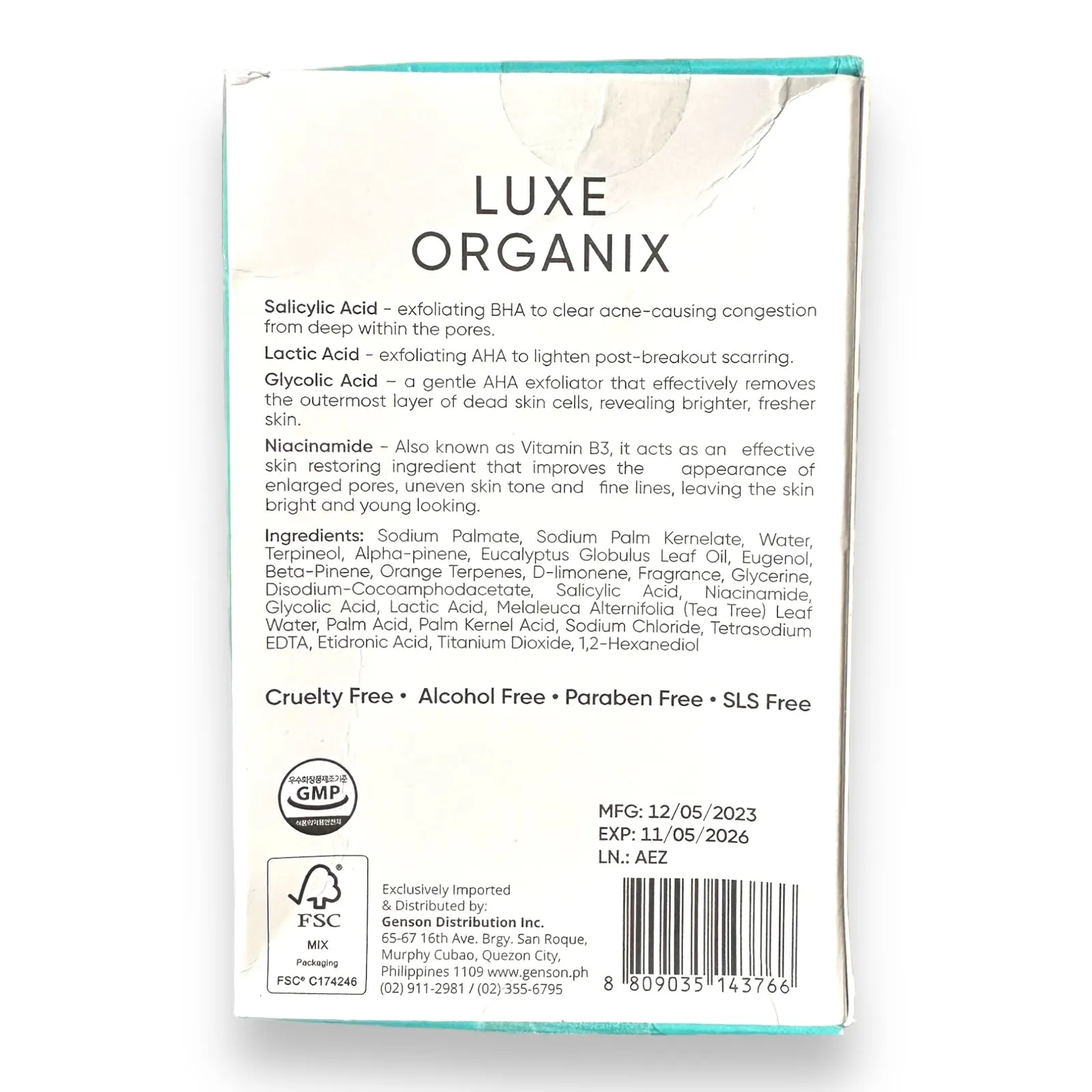 Luxe Organix - Miracle Solutions Acne Derm - Face and body Soap 135g