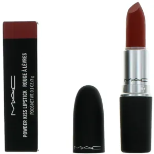 MAC Women's Lipstick - Powder Kiss Moisture-Matte, 316 Devoted To Chili, 0.1 oz