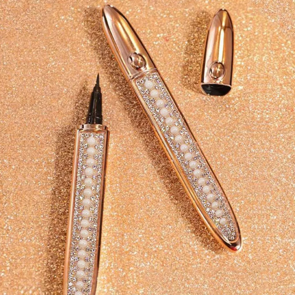 Magic Self Adhesive Lashes Eyeliner Long Lasting/ No Glue Non Blooming Quick Drying Eyelashes Sticking  Eye liner Pencil 6 color