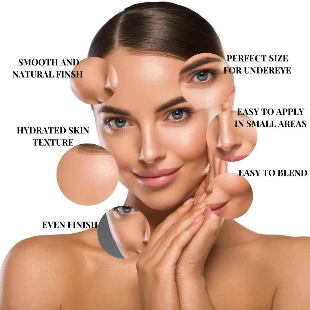 Makeup Blending Sponge Sculptured – Durable - Soft - Ergonomic - Latex-Free Sponge
