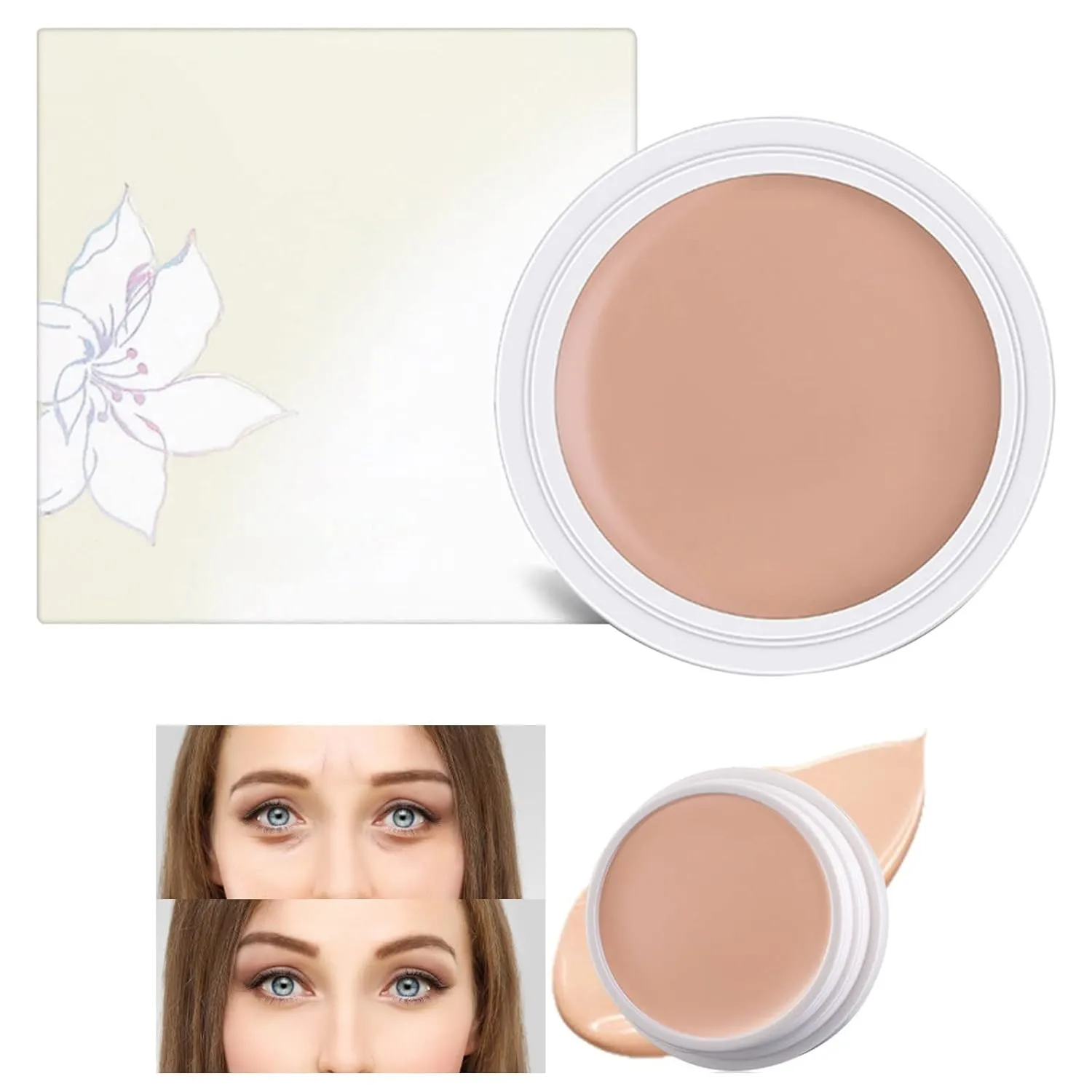 Makeup Primer Refill - Versatile Powder Foundation, 24HR Hydration, Multiple Color OptionsA)