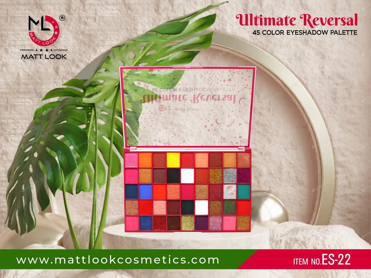 MATT LOOK Ultimate Reversal 45 Color Eyeshadow Palette