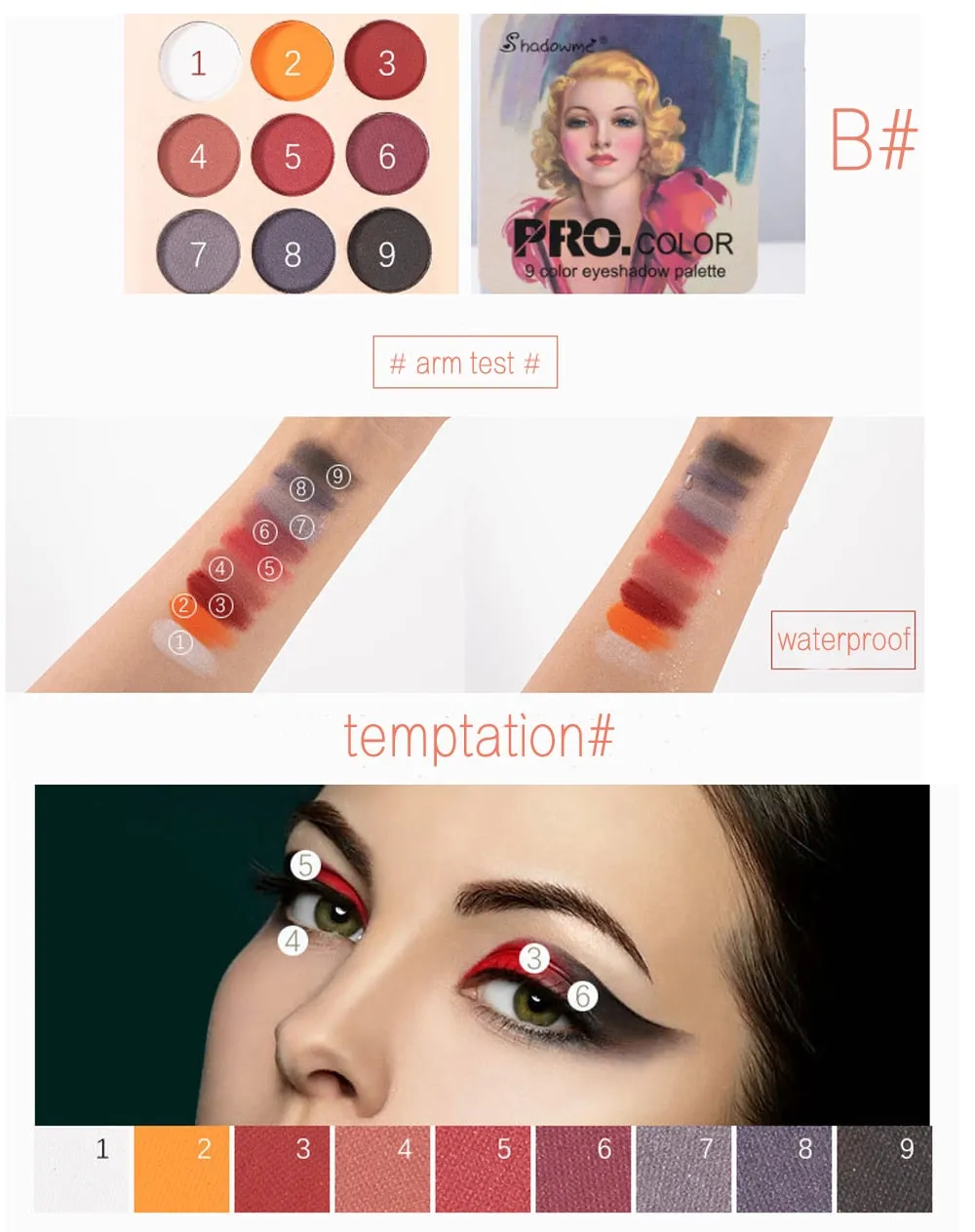 Matte Eyeshadow Palette Nude Minerals Professional Eye Shadow Powder Pigment Cosmetic Waterproof