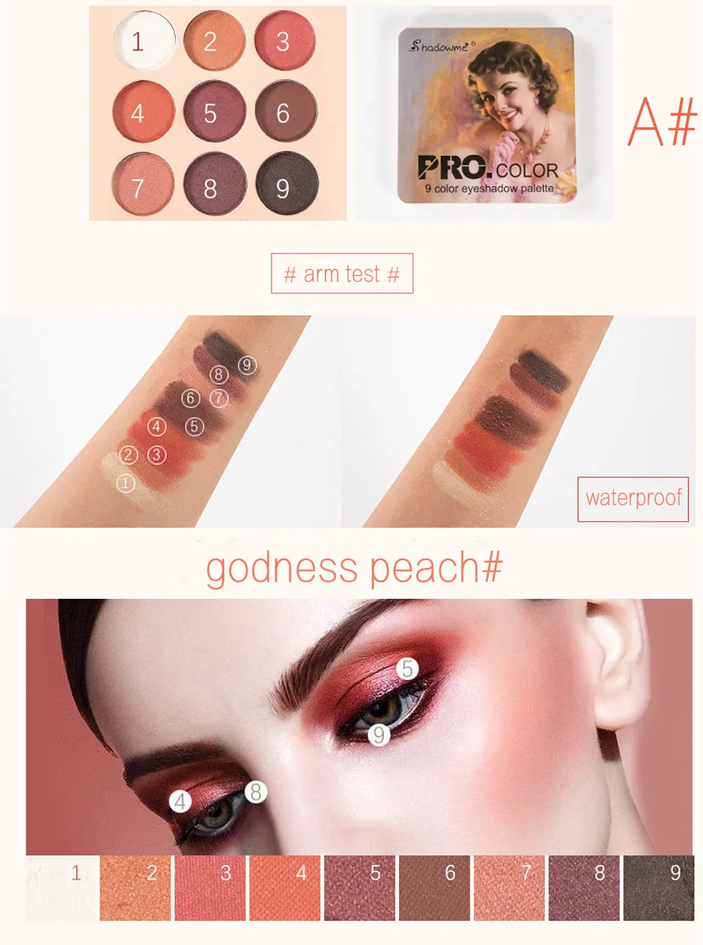 Matte Eyeshadow Palette Nude Minerals Professional Eye Shadow Powder Pigment Cosmetic Waterproof