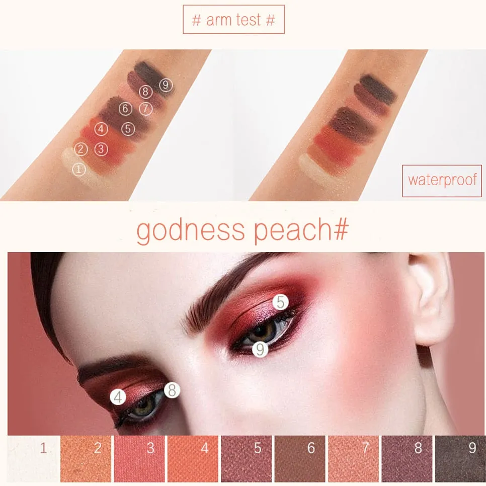 Matte Eyeshadow Palette Nude Minerals Professional Eye Shadow Powder Pigment Cosmetic Waterproof