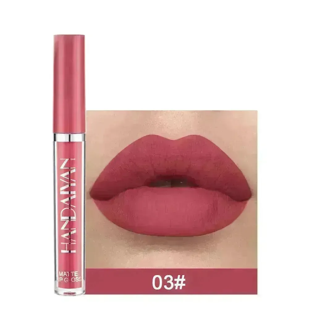 Matte Non-stick Cup Lip Gloss, Non-fading Matte Liquid Lipstick