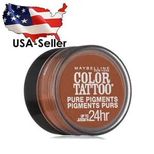 MAYBELLINE - 35 BREAKING BRONZE COLOR TATTOO PURE PIGMENTS EYE SHADOW