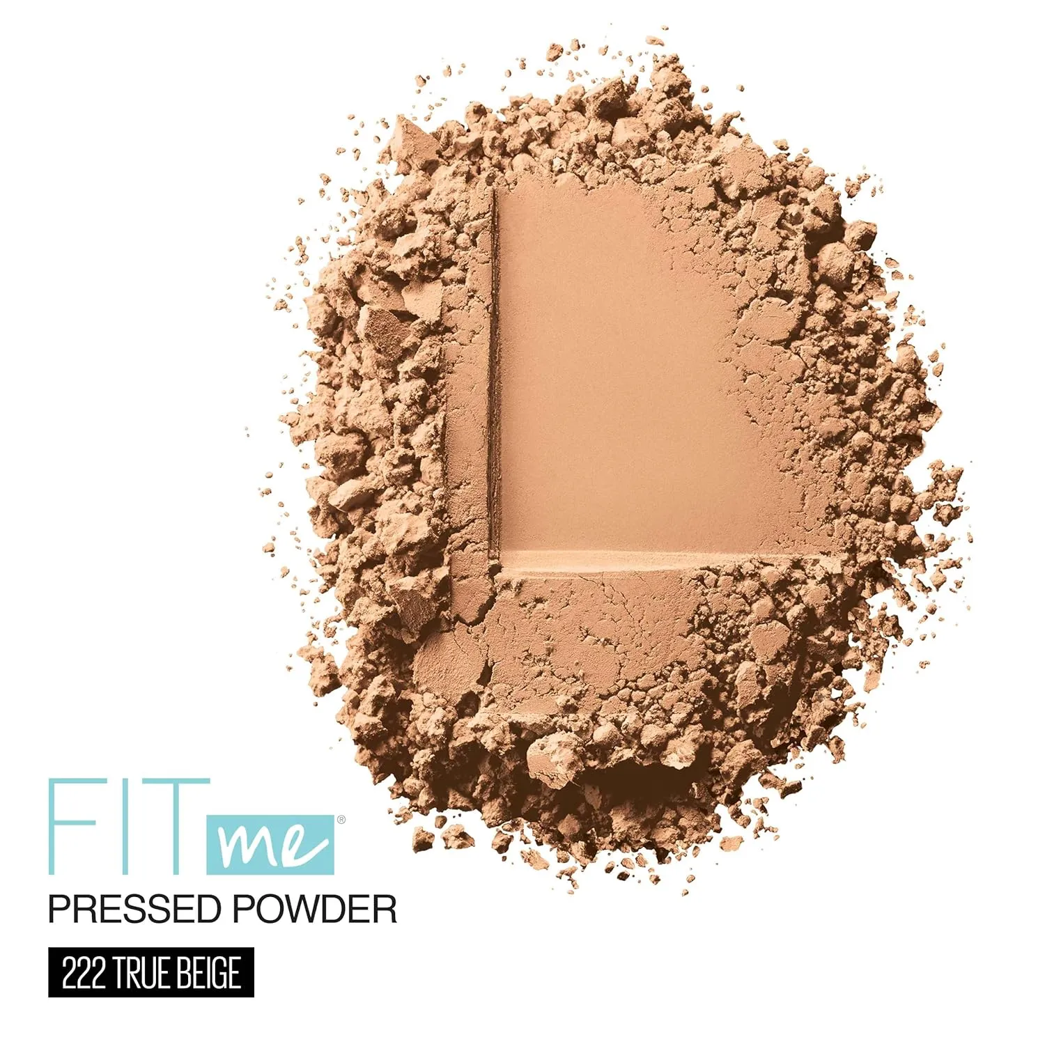 Maybelline Fit Me Matte   Poreless Pressed Face Powder Makeup & Setting Powder, True Beige, 1 Count