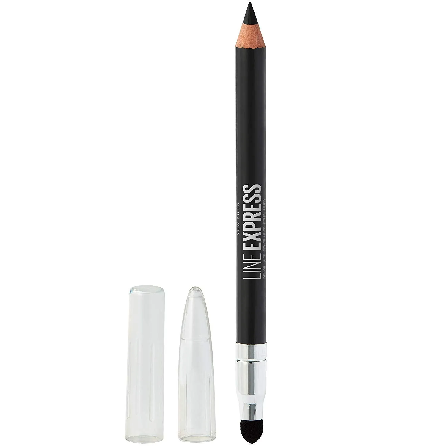 MAYBELLINE - Line Express Sharpenable Wood Pencil Eyeliner Soft Black - 0.035 oz (1 g)