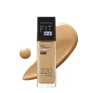 Maybelline New Fit Me Dewy   Smooth Liquid Foundation SPF 23 - 220 Natural Beige