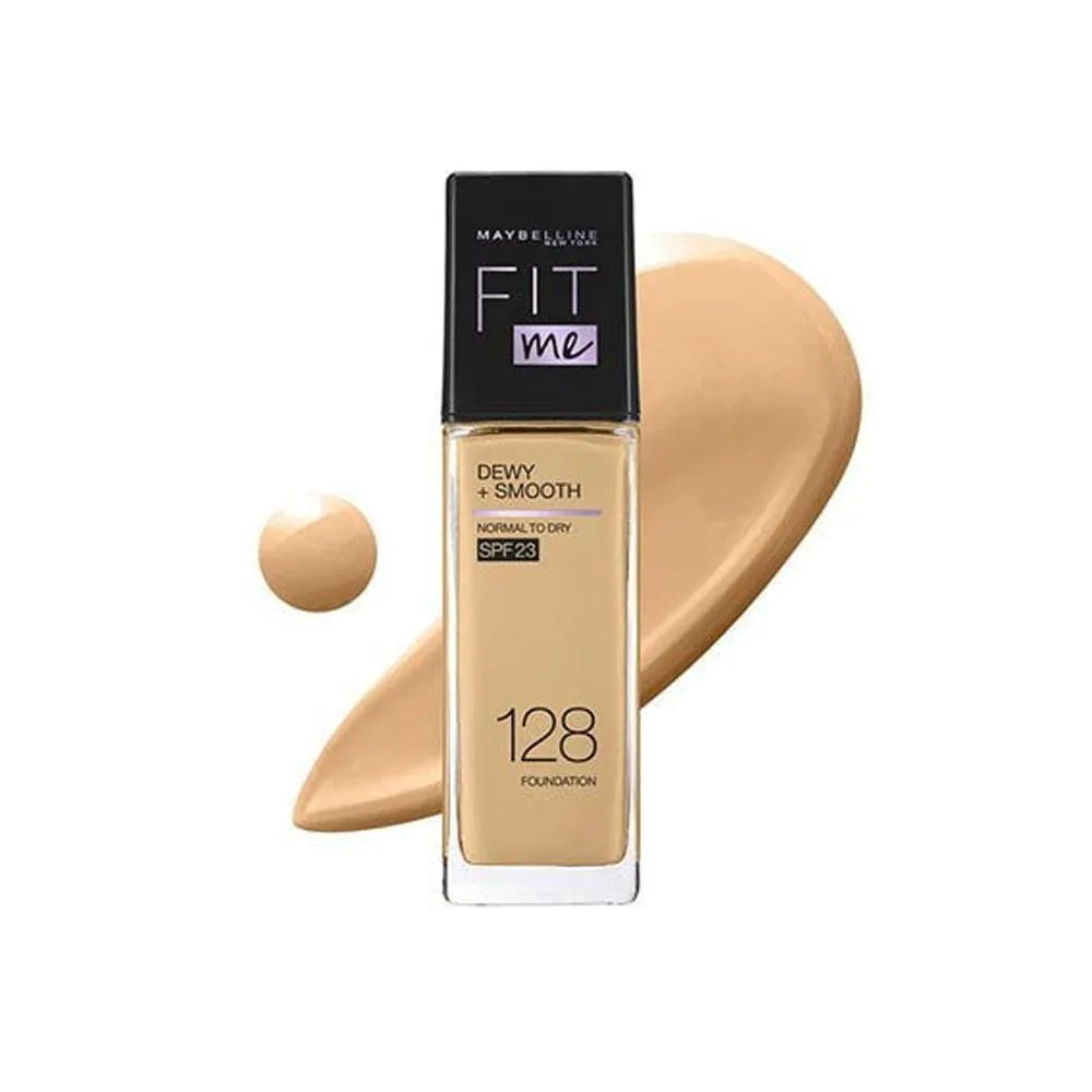 Maybelline New York- Fit Me Dewy   Smooth Liquid Foundation 128