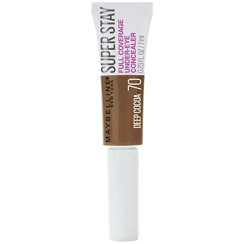 Maybelline Super Stay Full Coverage Under-Eye Concealer, Deep Cocoa, 0.23 fl oz, 24H Wear