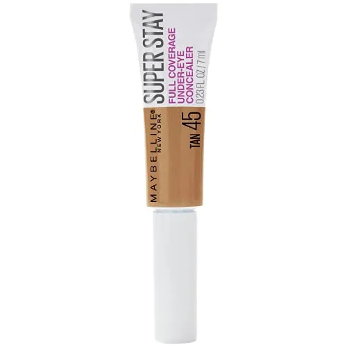 Maybelline Super Stay Full Coverage Under-Eye Concealer, Tan, 0.23 fl oz, 24H Wear