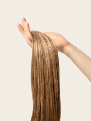 Medium Blonde Highlighted, 24" Seamless Clip-In Hair Extensions, P6/16/613 | 180g