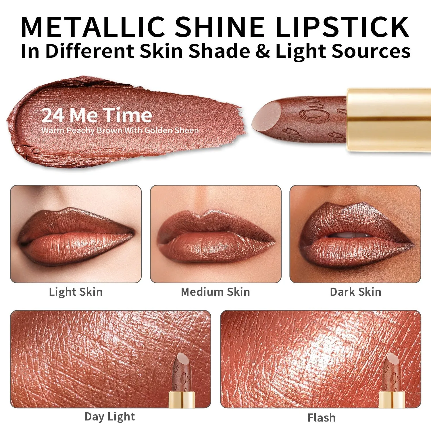 Metallic Shine Lipstick | D24 Me Time