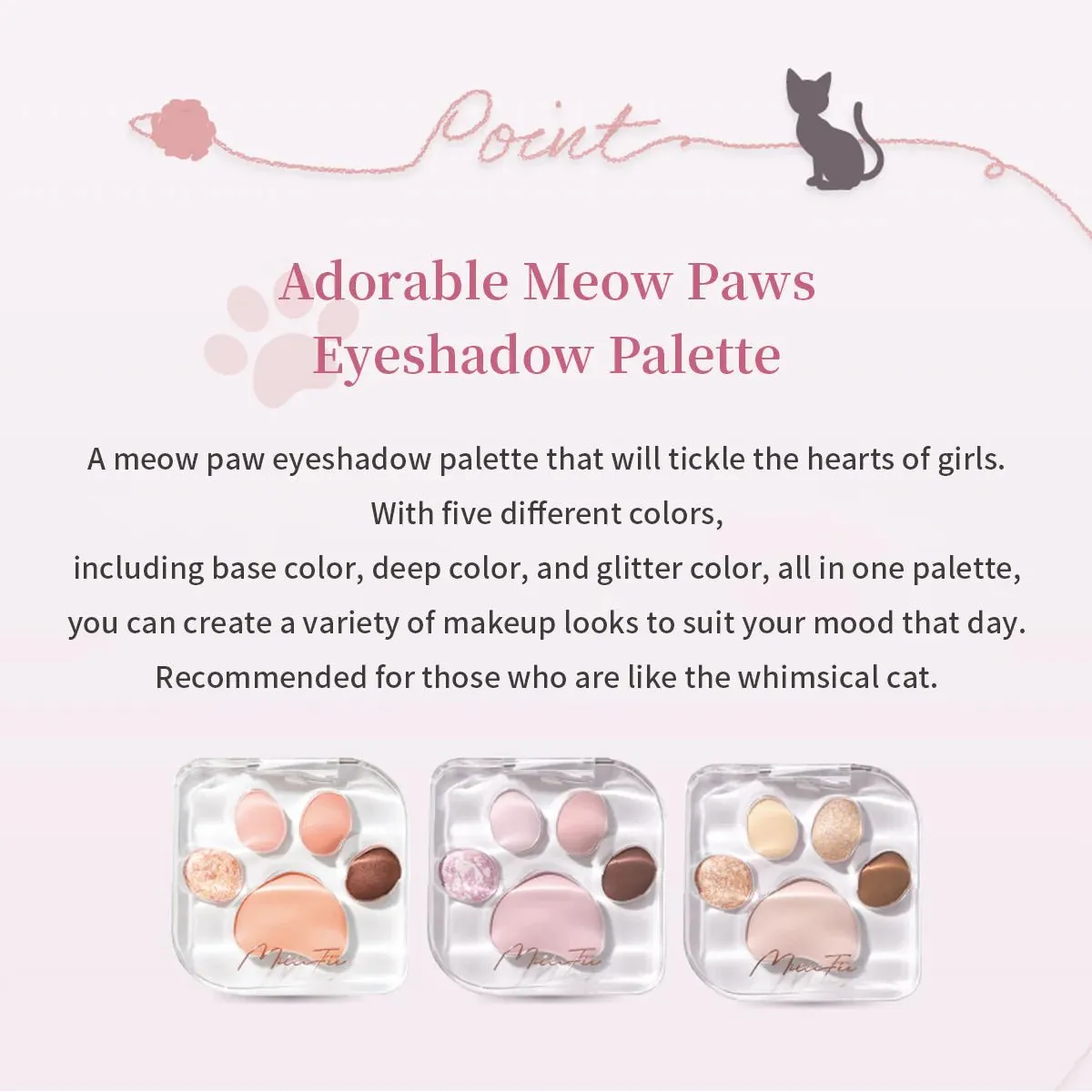 MILLEFEE Meow Paws Eyeshadow Palette - 02 Wagamama