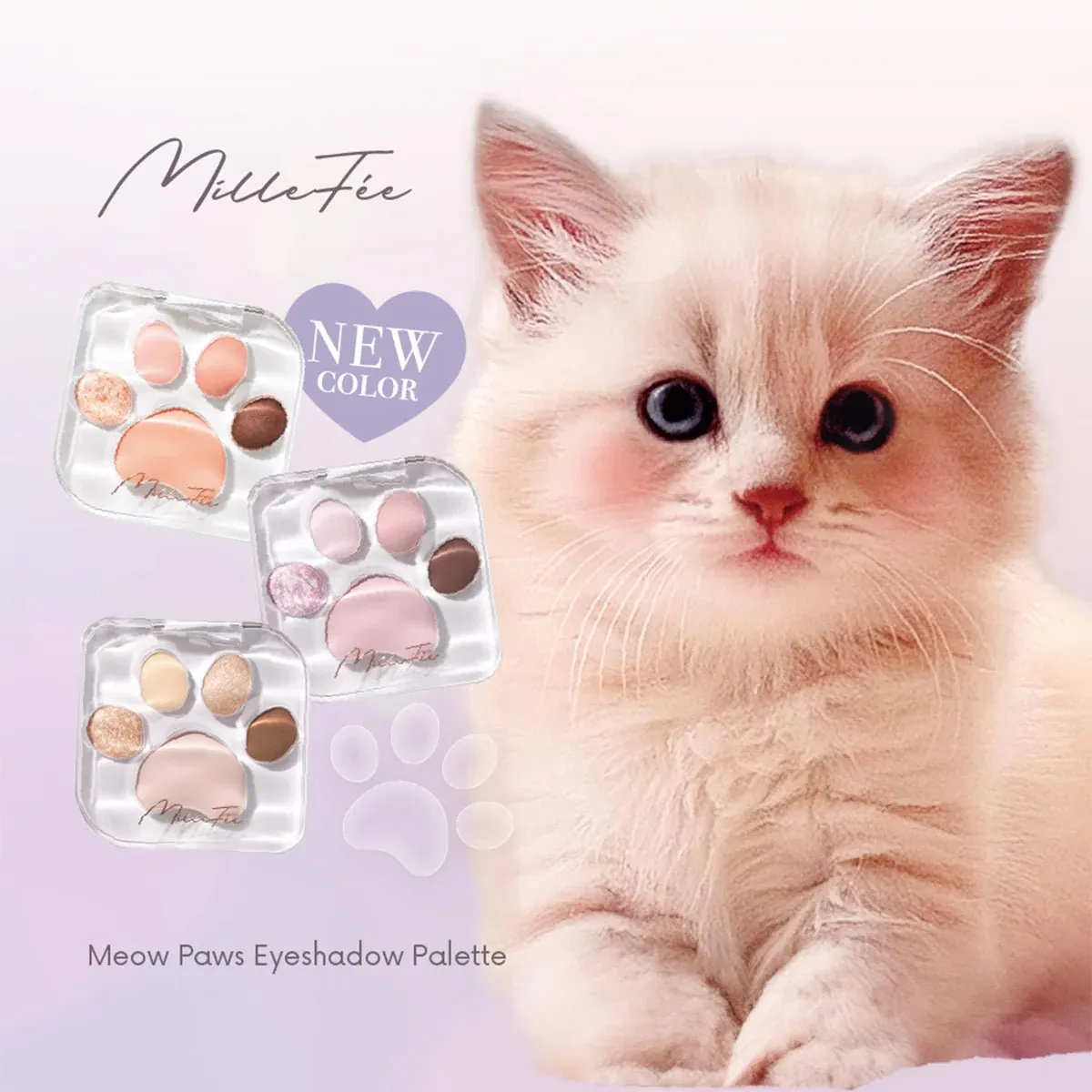 MILLEFEE Meow Paws Eyeshadow Palette - 02 Wagamama