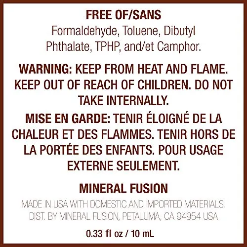 Mineral Fusion Nail Polish Barefoot Blush 0.33 Fl Oz Soft Taupe Lacquer