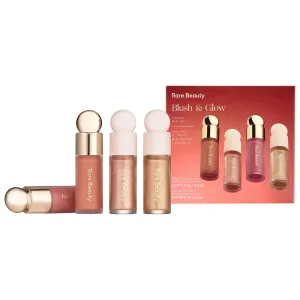 Mini Blush & Glow 4-Piece Set / Rare Beauty by Selena Gomez / Set 4 minis rubor e iluminador Ed. limitada