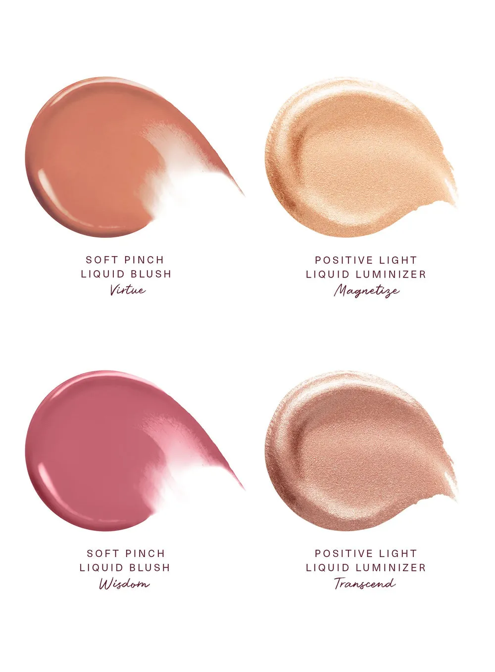Mini Blush & Glow 4-Piece Set / Rare Beauty by Selena Gomez / Set 4 minis rubor e iluminador Ed. limitada
