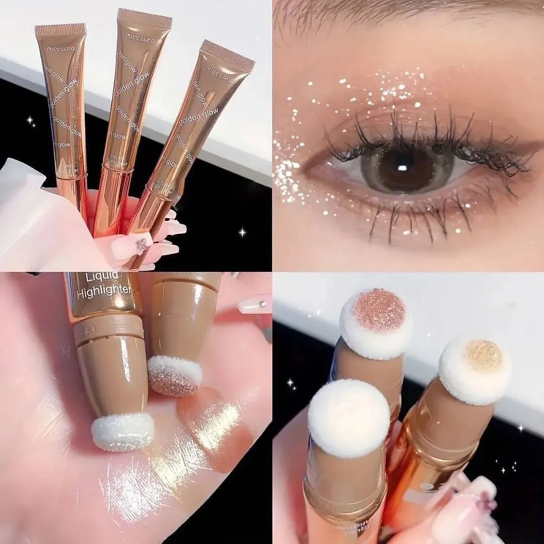 Miss Lara Liquid Body Highlighter Long-lasting Shine Brighten Glitter Shimmering Body Cream Highlighter Tube