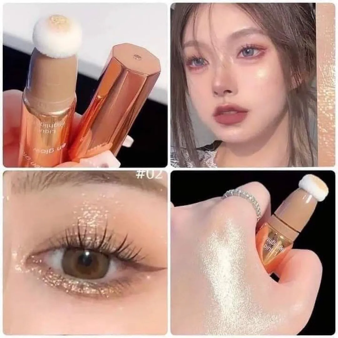 Miss Lara Liquid Body Highlighter Long-lasting Shine Brighten Glitter Shimmering Body Cream Highlighter Tube