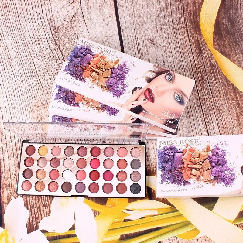 Miss Rose 36 Color Fashion 3D Eyeshadow Palette