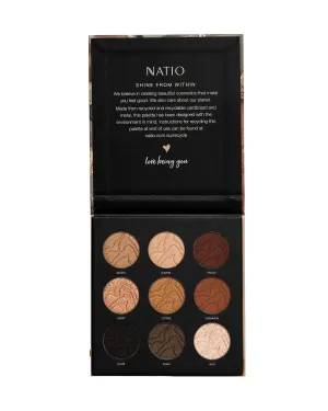 NATIO Golden Citrine Mineral Eye Shadow Palette Limited Edition
