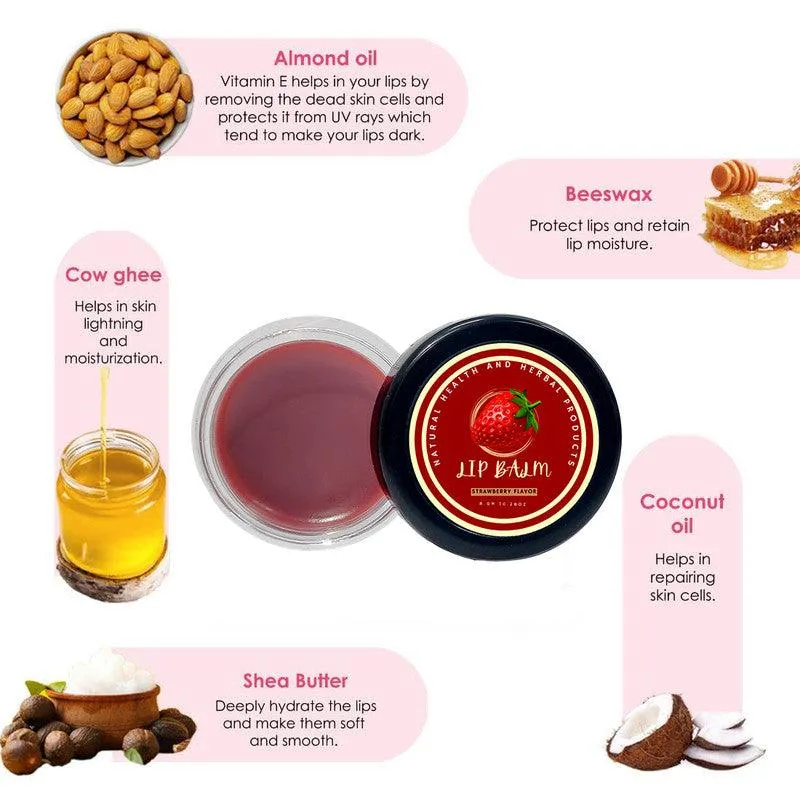 Natural Health and Herbal products Strawberry Dream Lip Quencher - Savor the Sweetness Lipcare  Beauty Skin Care 12 Hrs Miniaturization, Long Lasting, Romantic, Kissable, Smooth Enriched, Lip Care- 8g