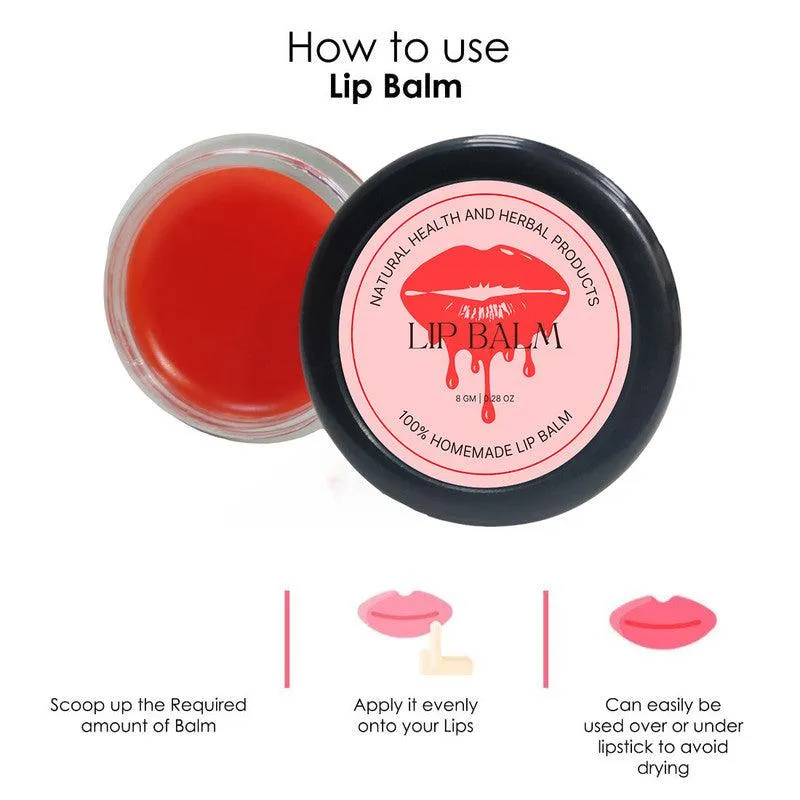 Natural Health and Herbal products Zesty Water-Melon Splash Lip Revival: A Treat for Your Red Bright Lips with love 12 Hrs Miniaturization, Long Lasting, Romantic, Kissable, Smooth Enriched, Care- 8g