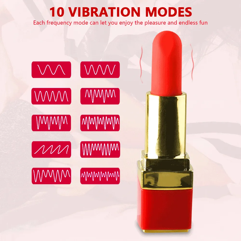 New Mini Lipstick Bullet Vibrator for Women 10 Speeds G Spot Clitoral Stimulation Masturbator Female Erotic Sex toys