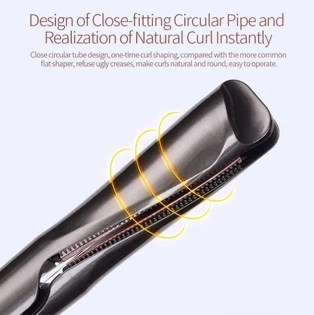 New Professional 2-in-1 Hair Curling & Straightening Iron