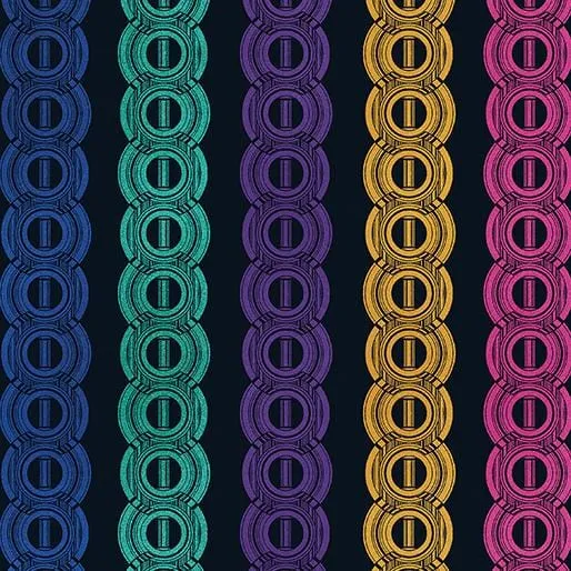 Newer Worlds - Dot Stripe Black/Multi