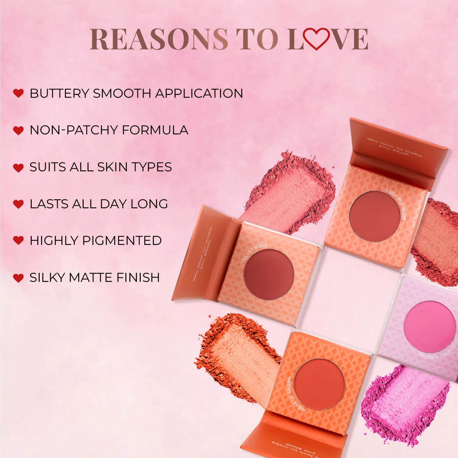Nourishing Powder Blush with Beetroot and Gotukola - Velvet Rose