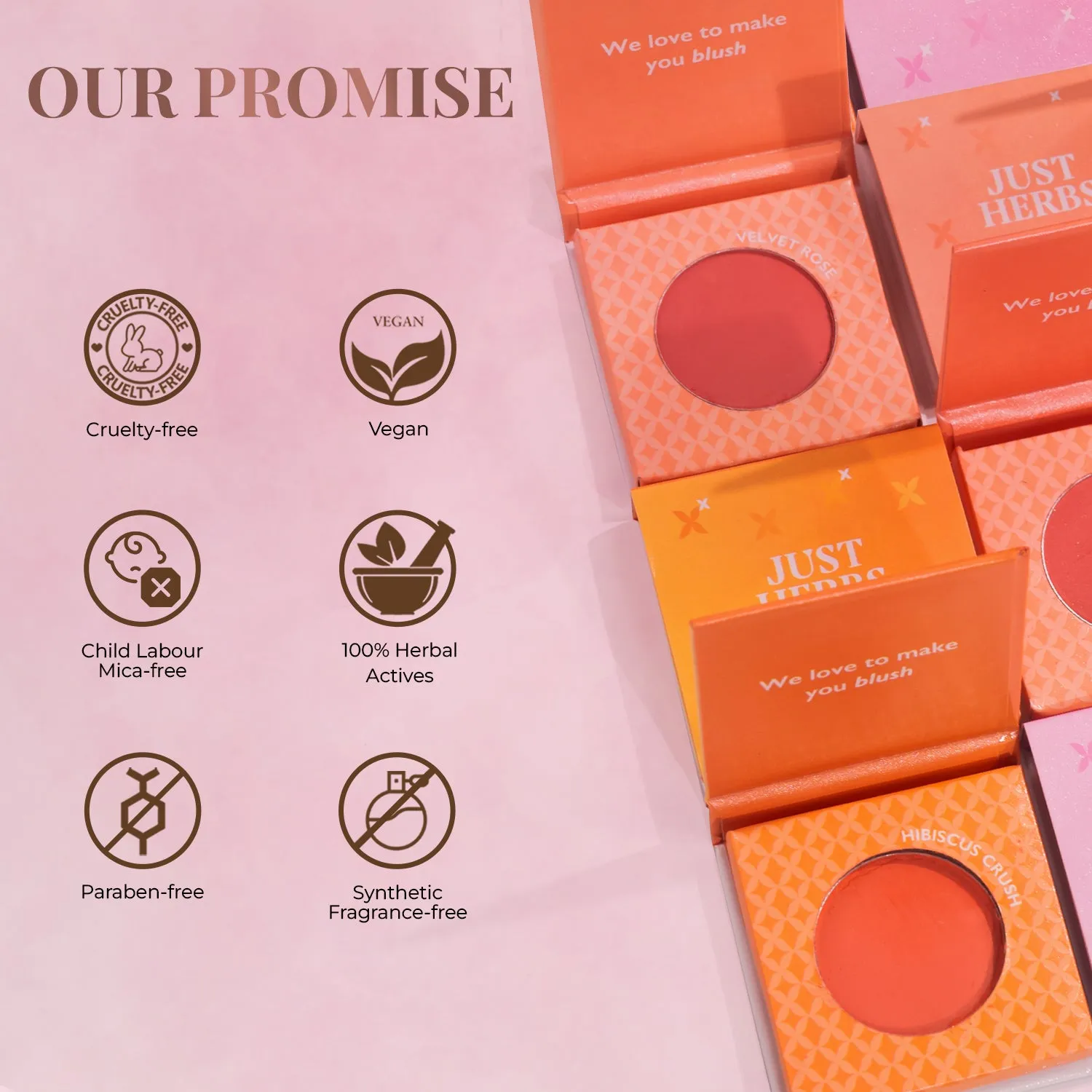 Nourishing Powder Blush with Beetroot and Gotukola - Velvet Rose