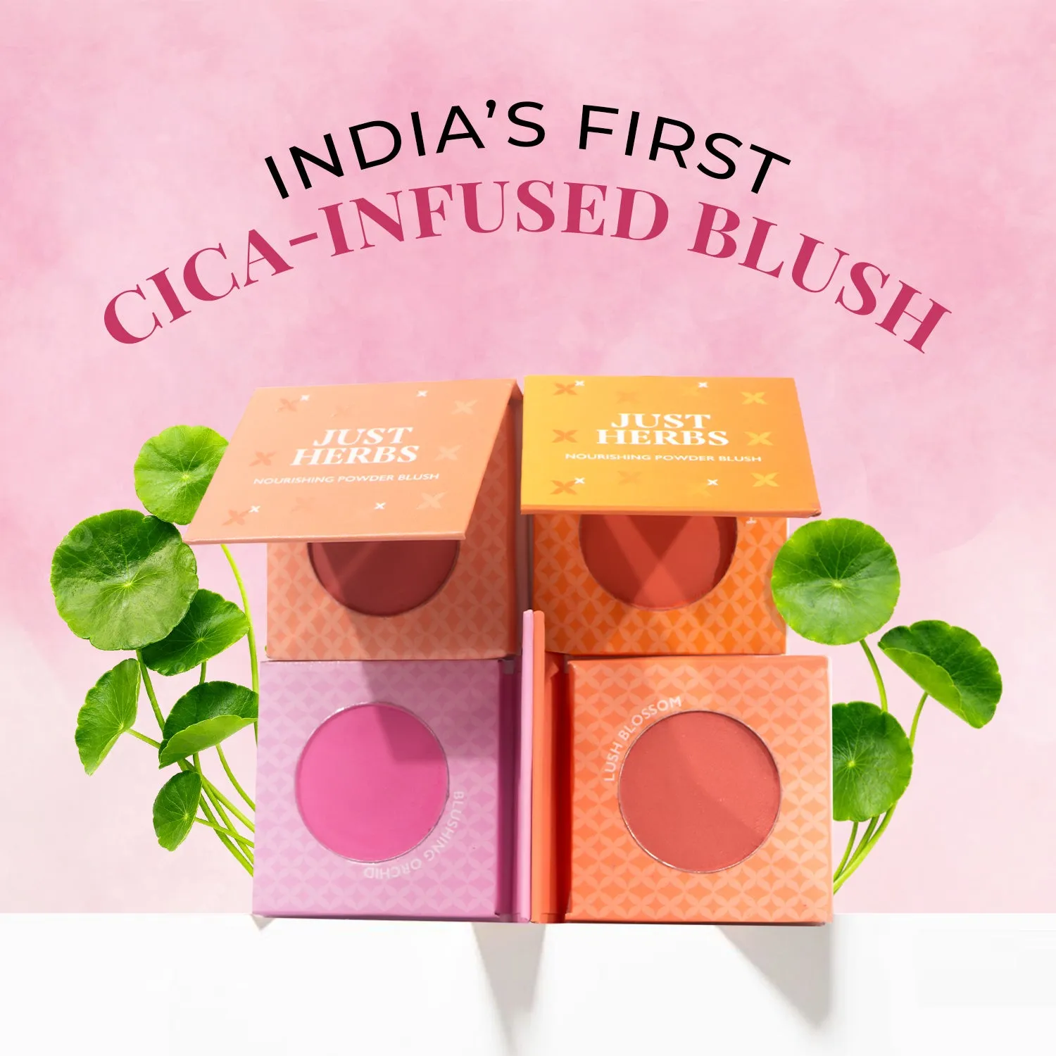 Nourishing Powder Blush with Beetroot and Gotukola - Velvet Rose