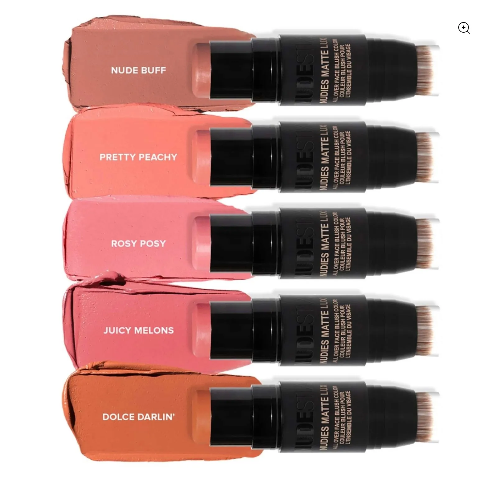 NUDESTIX NUDIES MATTE LUX ALL OVER FACE BLUSH COLOUR - PRETTY PEACHY