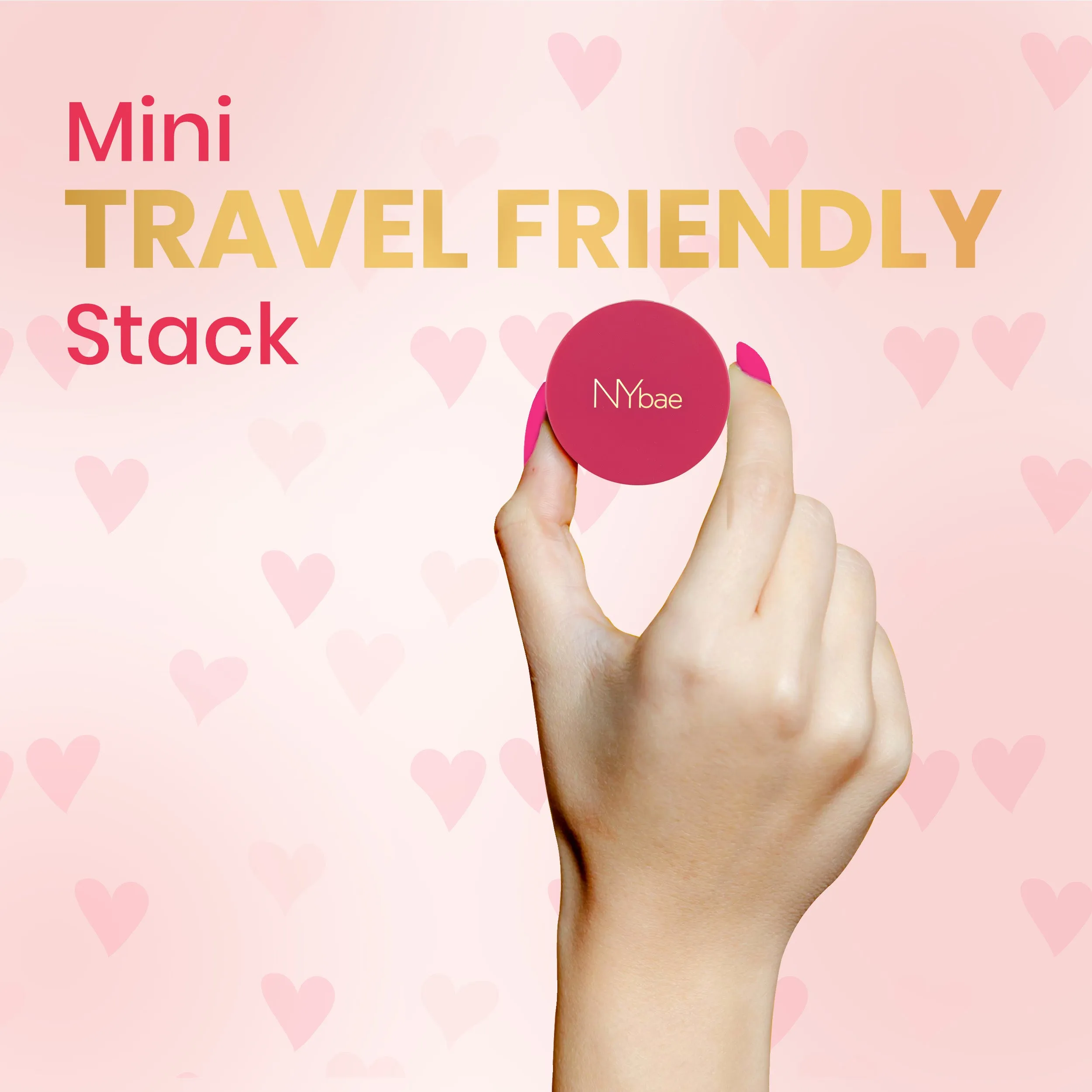 NY Bae 3 in 1 Glam Stack | Blusher and Highlighter | Bronzer | Lip and Cheek Tint | Face Palette | Korean Beauty | Eyeshadow Palette | Makeup Kit - Coral Carnival 03