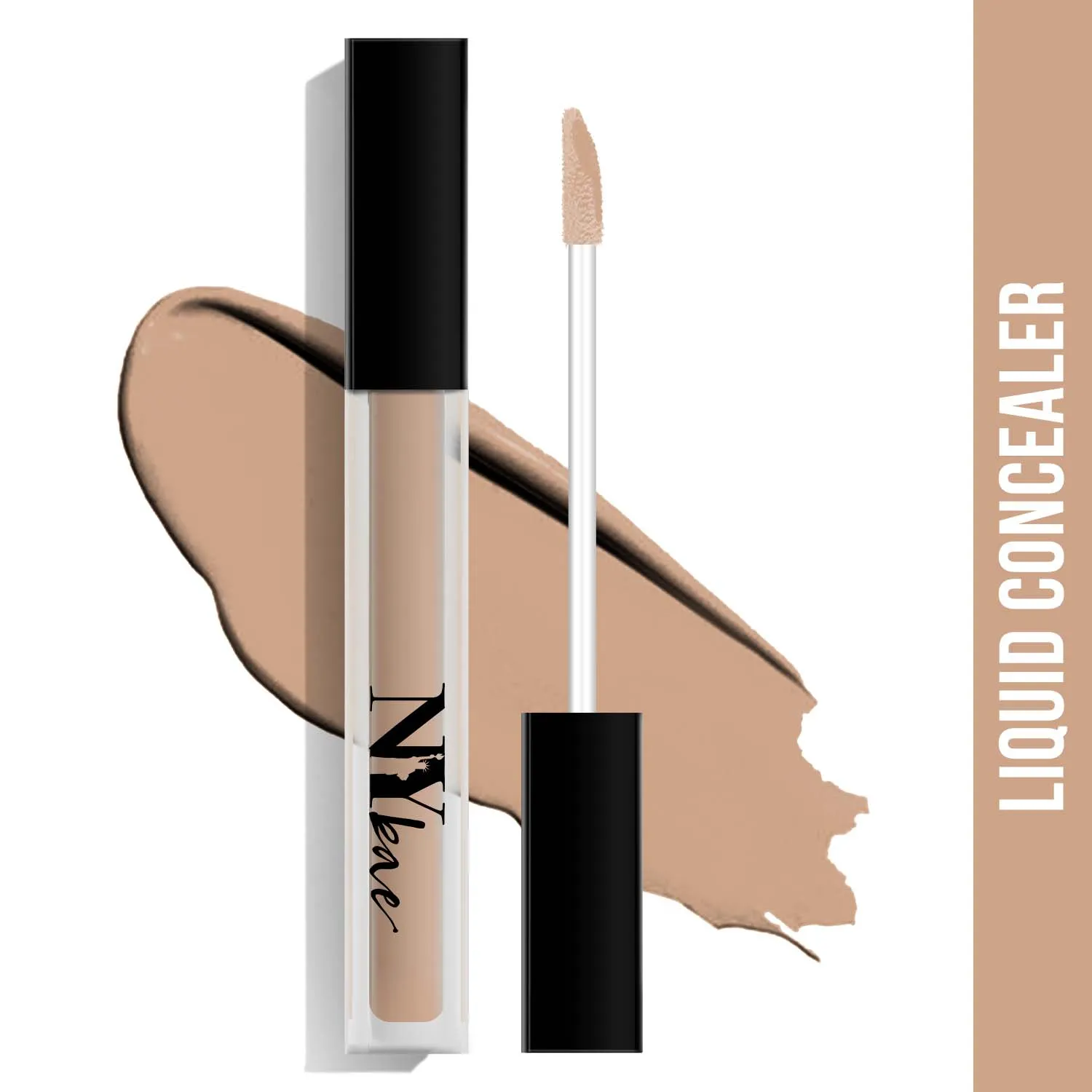 NY Bae Conceal & Conquer Liquid Concealer - Vanilla 02 (4 ml) | Fair Skin | Creaseless Finish | Conceals Blemishes & Imperfections | Full Coverage | Quick Drying | Long lasting | Water Resistant