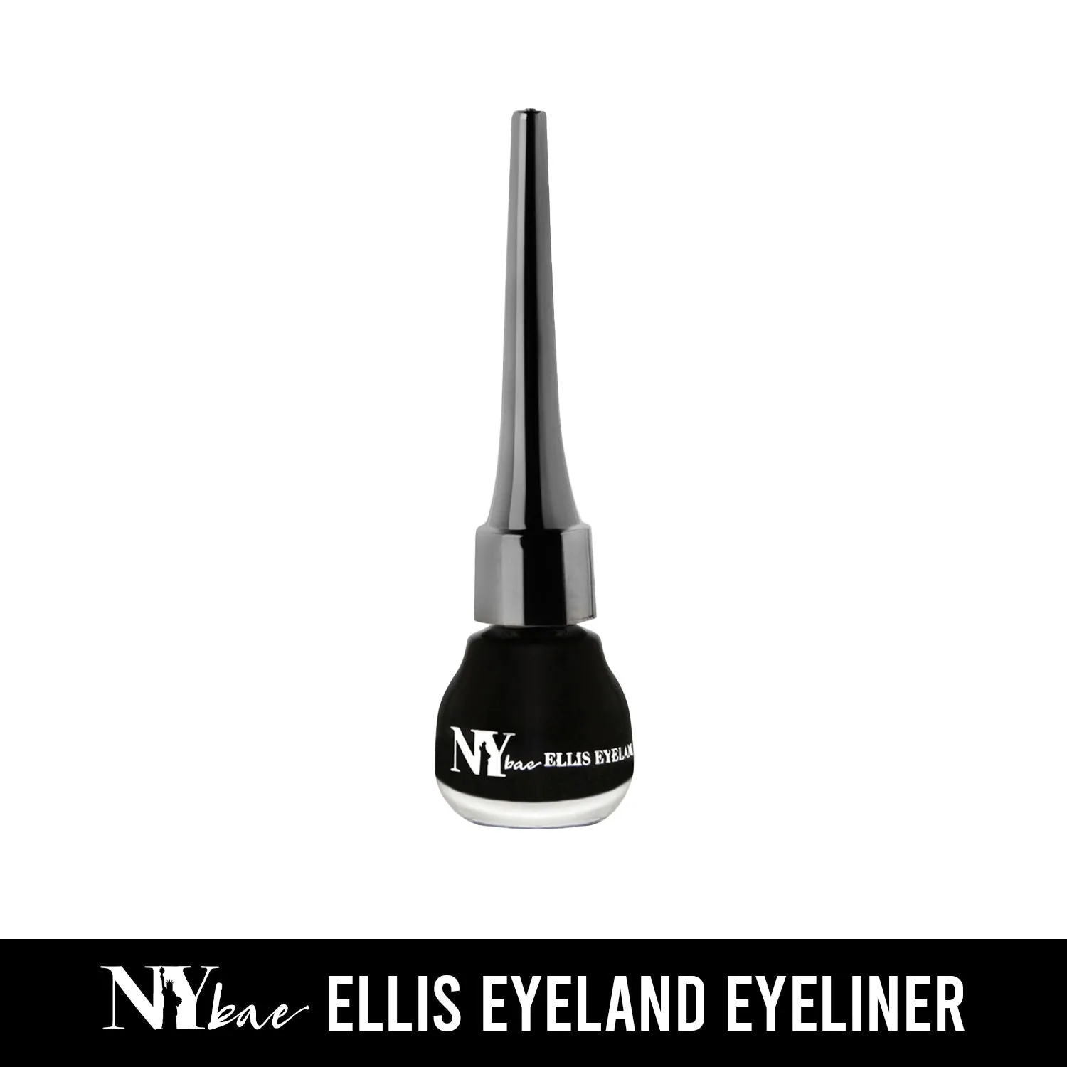 NY Bae Ellis Eyeland | Liquid Eyeliner | Black Matte | Intense | Smudge Proof | Waterproof (6 ml)