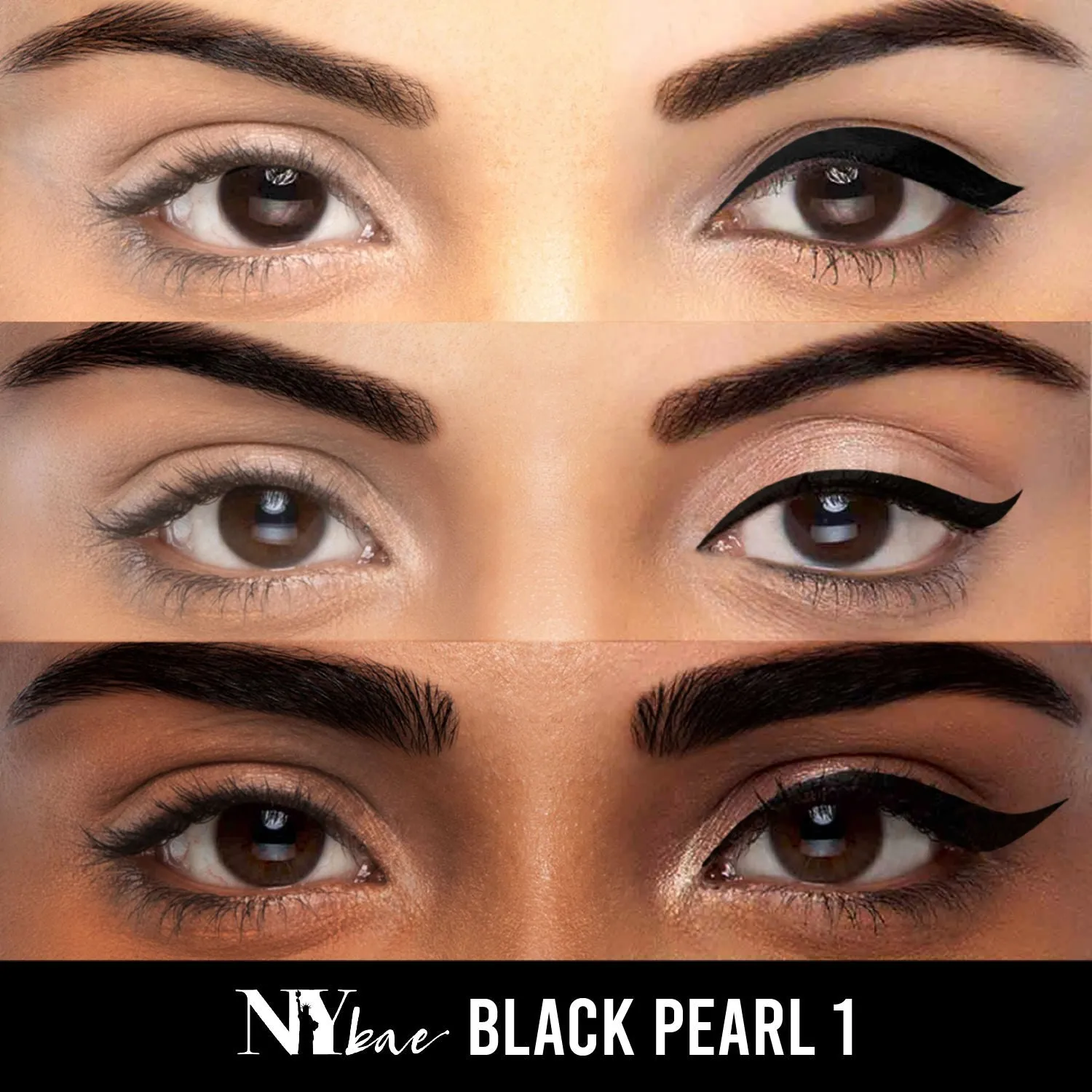 NY Bae Ellis Eyeland | Liquid Eyeliner | Black Matte | Intense | Smudge Proof | Waterproof (6 ml)