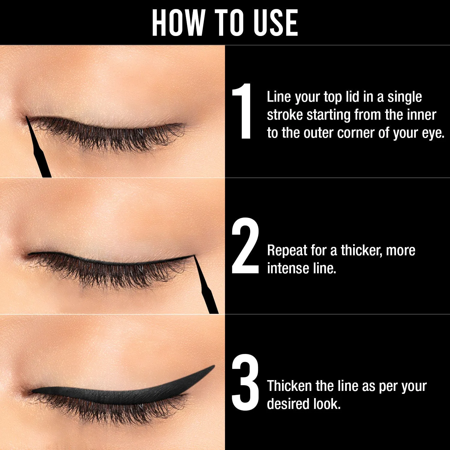 NY Bae Ellis Eyeland | Liquid Eyeliner | Black Matte | Intense | Smudge Proof | Waterproof (6 ml)