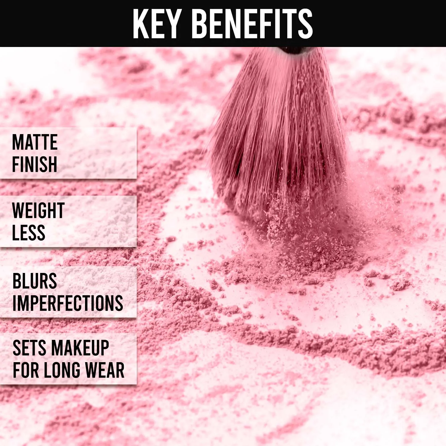 NY Bae Rose Loose Powder (5.8 g) | Matte Finish | Enriched with Rose Oil | Blurs Imperfections | Sets Makeup | Long Wearing
