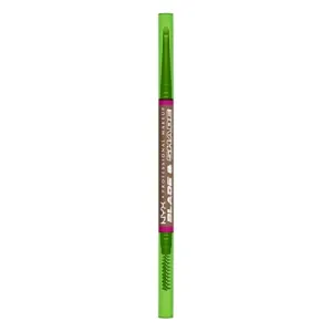 NYX Professional Makeup Blade & Shade, Dual Edged Brow Pencil, Up to 16HR wear, Smooth-glide pigment, Smudge & Transfer Resistant, Shade: Taupe
